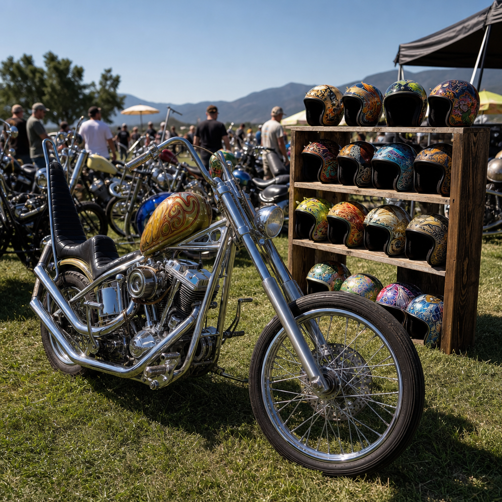 Glory Daze 2026: Hand-Built Choppers and the Trippy Ten Helmet Show